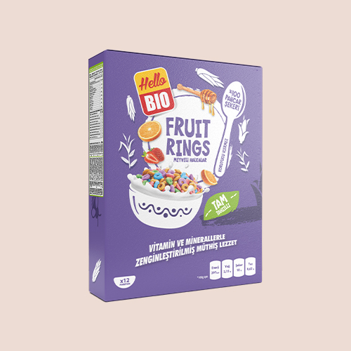 Fruity Rings Corn and Wheat Cereal