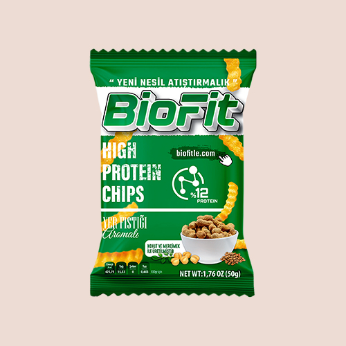 Yer Fıstığı Aromalı Protein Cipsi